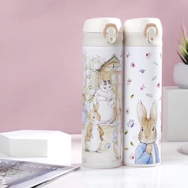 🚚 พร้อมส่ง กระติกน้ำร้อน Peter Rabbit กระติกเก็บอุณหภูมิได้ทั้งร้อนเย็น กระติกน้ำสแตนเลส 5 ชั้น