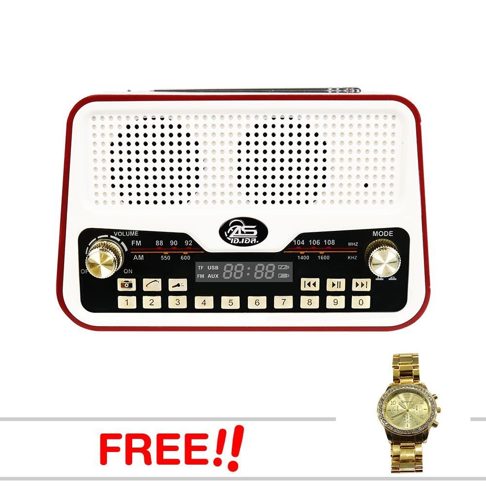 AS MUSIC BOX S-8 มนต์เพลงลูกทุ่ง แถมฟรี AS นาฬิกา ลูกทุ่งเรือนทองSKU