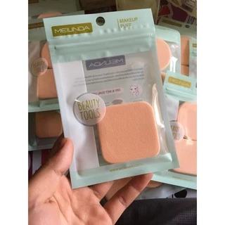 MEILINDA Dual Soft Powder Puff พัฟแต่งหน้า รุ่น แพ็คเดียว หรือคู่ เหลี่ยม กลม