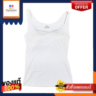 เสื้อกล้ามสตรีเสริมฟองน้ำสีขาว: MPAD CAMISOLE TANK TOP WHITE :M