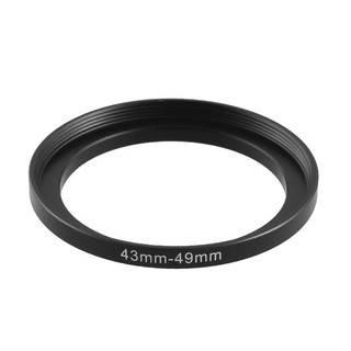 43mm to 49mm Metal Step Up Filter Ring Adapter for Camera