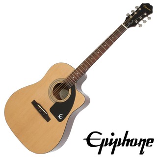 Epiphone® AJ100CE กีตาร์โปร่งไฟฟ้า 41 นิ้ว ไม้สปรูซคัดสรรพิเศษ + ปิ๊กอัพ NanoFlex™ *ใช้สาย DAddario®/ประกันศูนย์ 1 ปี*