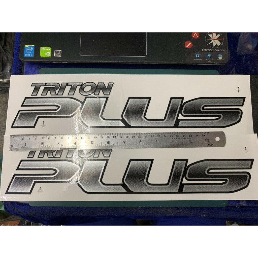 Motors TRITON PLUS MITSUBISHI YEAR 2016 LOGO DECAL CAR