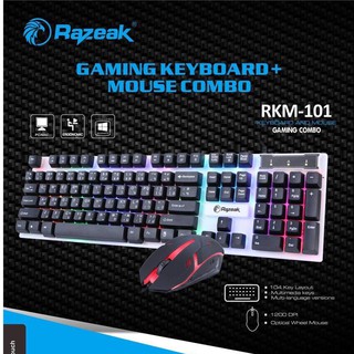 Razeak RKM-101 ชุดคีย์บอร์ด+เมาส์