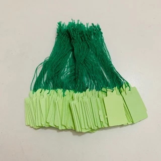 Paper tag ป้ายราคาจิวเวลรี่ กระดาษป้ายราคา บรรจุขาย 100 ชิ้น/ห่อ มี 2 ขนาด และหลายสีให้เลือก