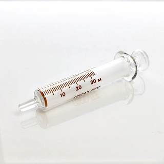 2 ml.[‼️รับประกันของแท้จากโรงงาน 💯%]หลอดฉีดยาแก้ว ปลายทำจากแก้ว ( Glass Syringe Tips )