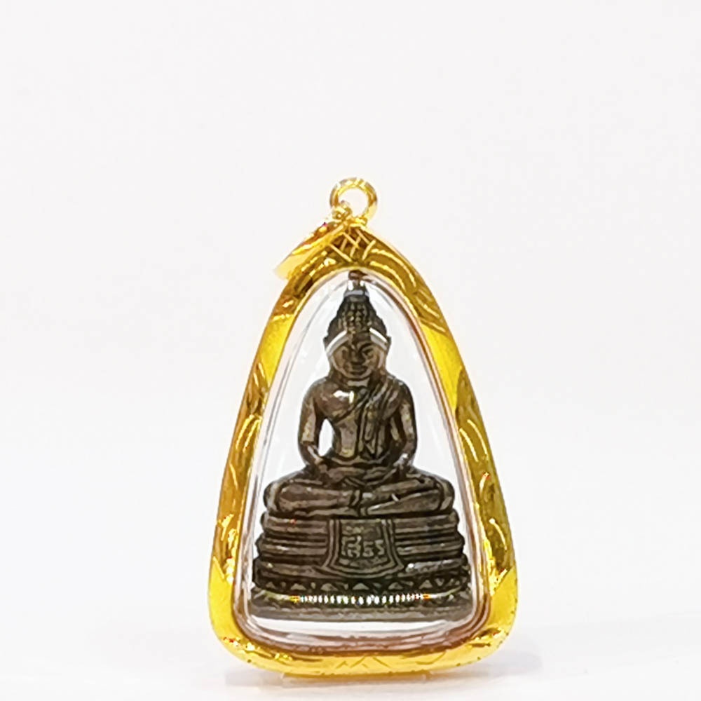 SWP จี้พระหลวงพ่อโสธร ทรงสามเหลี่ยมใหญ่ กรอบทองคำแท้ 90% MF11 มีใบรับประกันสินค้า ขายได้จำนำได้ เก็บเงินปลายทางได้