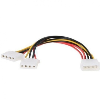 สาย  Y Power IDE หัว molex 2Port สายแปลงสายไฟ เข้า 1ออก2 เพิ่มช่องเสียบ