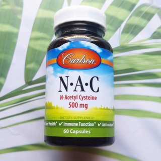 แนค เอ็นเอซี N-A-C 500 mg 60 Capsules (Carlson Labs®)