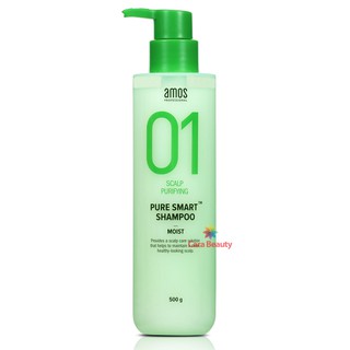 Amos Professional 01 SCALP PURIFYING PURE สมาร์ม [MOIST] แชมพู ขนาด 500 มล.