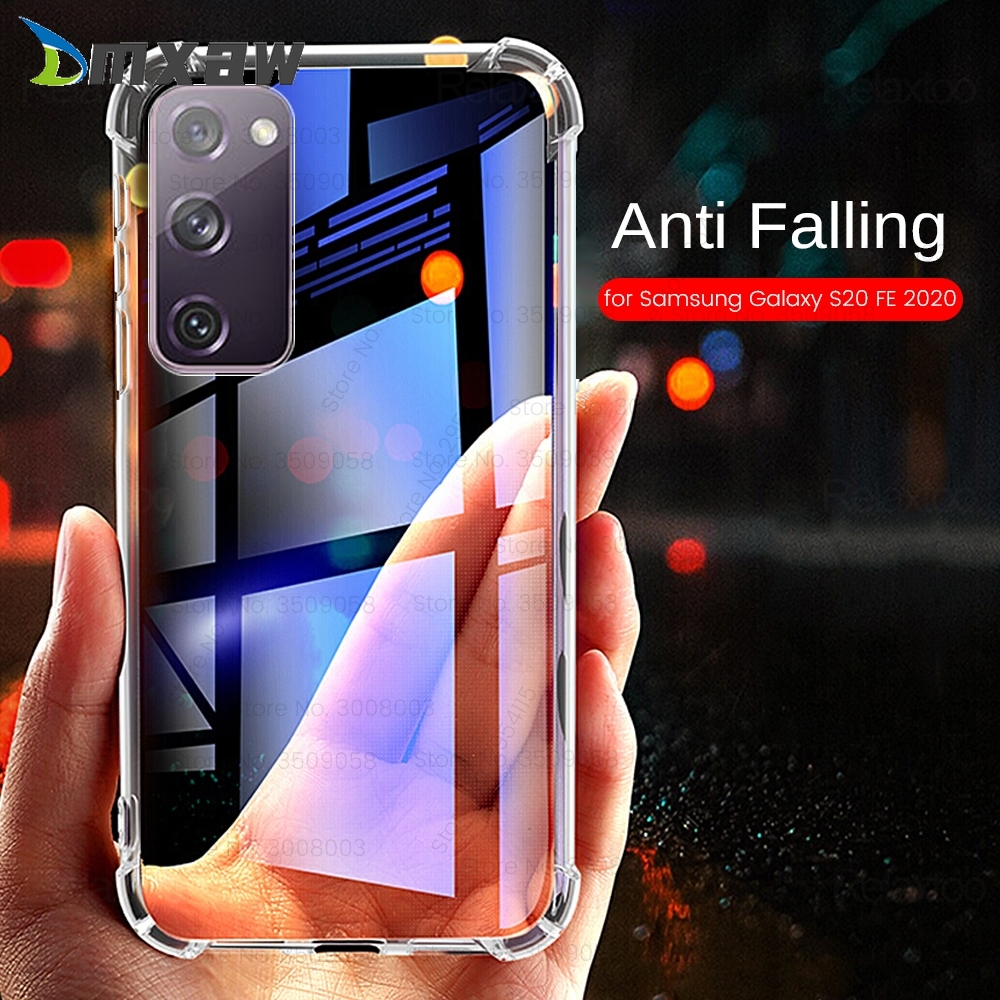 Phone Case for Samsung Galaxy F41 A42 5G S20 FE Lite 5G 2020 M31S M01 A01 Core Note 20 Ultra M51 A21S A31 M31 A51 A71 4G 5G fan edition Transparent Airbag Cover Soft Sliicone Shockproof Case