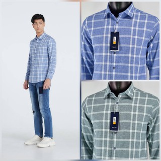 เสื้อเชิ้ตแขนยาว เกรดพรีเมียมผ้า Cotton 100% Brush นุ่มอย่างเหลือเชื่อ Outlet Premium Shirt BG