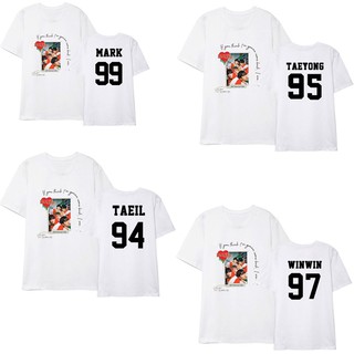 เสื้อยืดแฟชั่น คอลูกเรือเสื้อยืดคอกลม✐●☍Kpop NCT U Tshirt Unisex JaeHyun Tee TEN DoYoung Tops Kaos T-Shirt   bt