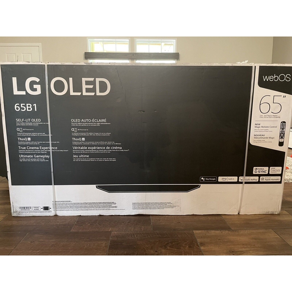 LG OLED B1 Series 65” Alexa Built-in 4k Smart TV, OLED65B1PUA, 2021 NEW