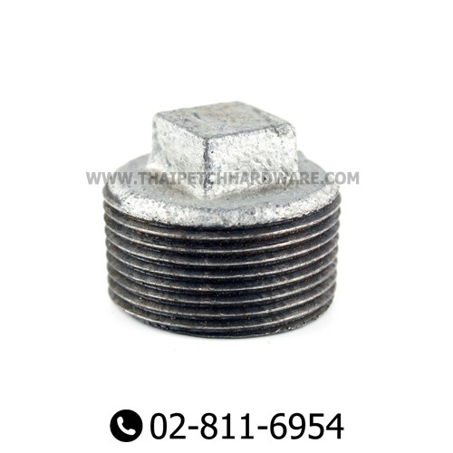 ปลั๊กอุดเหล็ก ปลั๊กอุดท่อ ปลั๊กอุดเกลียวนอก 1/4" - 2" ข้อต่อ
