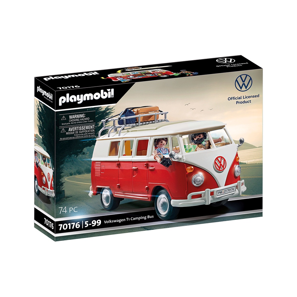 Playmobil 70176 Volkswagen T1 Camping Bus แอ็คชั่นฟิกเกอร์ โฟล์คสวาเกน รถบัสตั้งแคมป์ T1