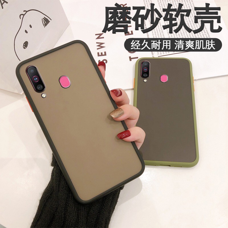 พร้อมส่ง Case Samsung Galaxy A20s เคสซัมซุง เคสกันกระแทก ปุ่มสีผิวด้าน ขอบนิ่มหลังแข็ง เคสโทรศัพท์ ซ