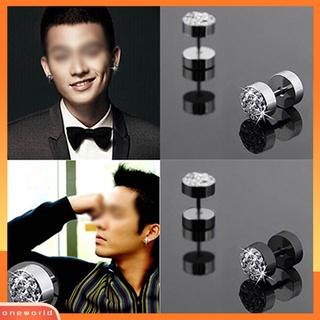 ต่างหู Stud Earrings เครื่องประดับสําหรับผู้ชาย 2 ชิ้น