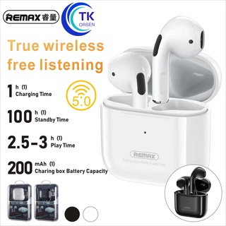 ขายดี!ตัดเสียงรบกวน Remax Tws-10i หูฟังบลูทูธ ไร้สาย อัปเกรดใหม่ smalltalk แบบ Semi In-Ear สำหรับมือถือทุกรุ่น ของแท