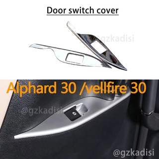 ฝาครอบสวิตช์ประตูรถยนต์ Alphard 30 vellfire 30 (2015-2022)agh30 anh30 2 ชิ้น