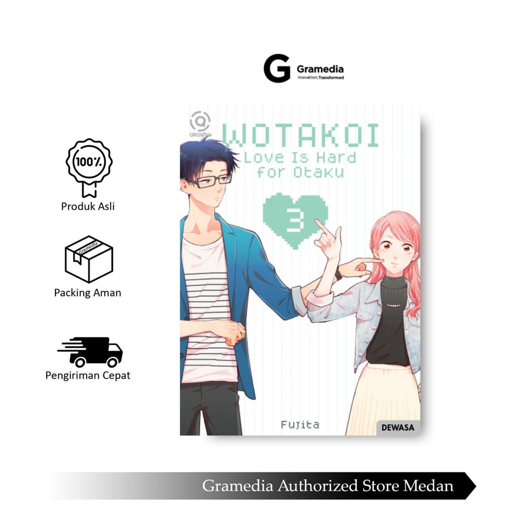 Gramedia Medan - AKASHA : WOTAKOI : LOVE IS HARD สําหรับ OTAKU 03