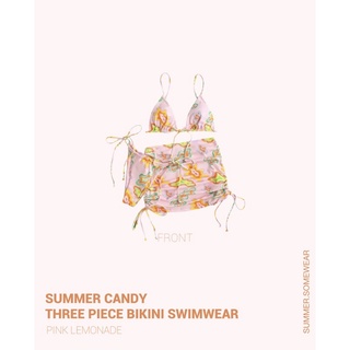 SUMMER CANDY - THREE PIECE BIKINI SWIMWEAR