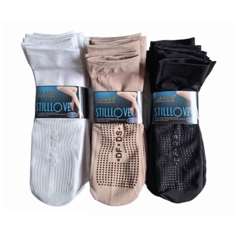 ถุงเท้าถุงน่อง "รุ่นเนื้อหนา" แบบมีกันลื่นและไม่มีกันลื่น