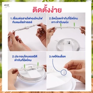 EVE โคมไฟติดเพดาน โซล่าเซลล์ แอลอีดี รุ่น LUNAR ขนาด 80W สายพ่วง 5 เมตร ( ไม่เอากล่อง ลดเพิ่ม 10% )