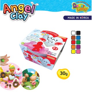 ดินปั้นเกาหลีชนิดเบาพิเศษ ANGEL CLAY 30G ใส่กระปุกสูญญากาศ เล่นแล้วเก็บมาเล่นได้อีก