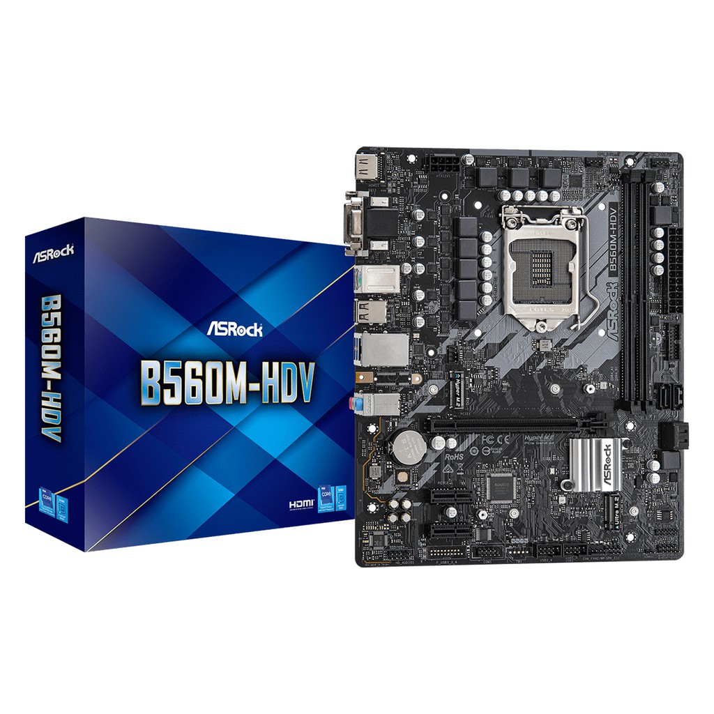 เมนบอร์ด สําหรับ Asrock B560M-HDV LGA 1200 Intel Micro-ATX