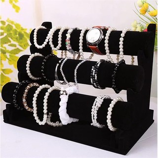 C12-3 แท่นข้อมือกำมะหยี่ 3ชั้น ตำหนิ. L14-1