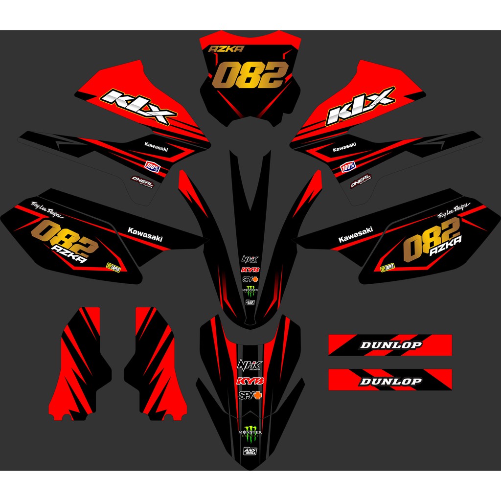 DEAL KAWASAKI KLX 250 FULL BODY STICKER KAWASAKI DTRACKER 250 สติ๊กเกอร์ KAWASAKI KLX 250