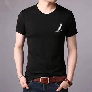 #สินค้าพร้อมส่ง#เสื้อยืดผู้ชายสีพื้นแขนสั้นคอกลม(สกรีนอก) TSH-009