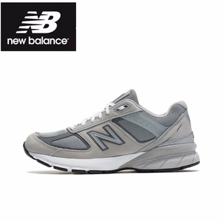 100% authentic New Balance 990 v5 grey sports shoes male