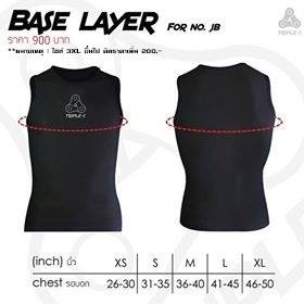 เสื้อจักรยาน Triple-S#BaseLayer ดำ