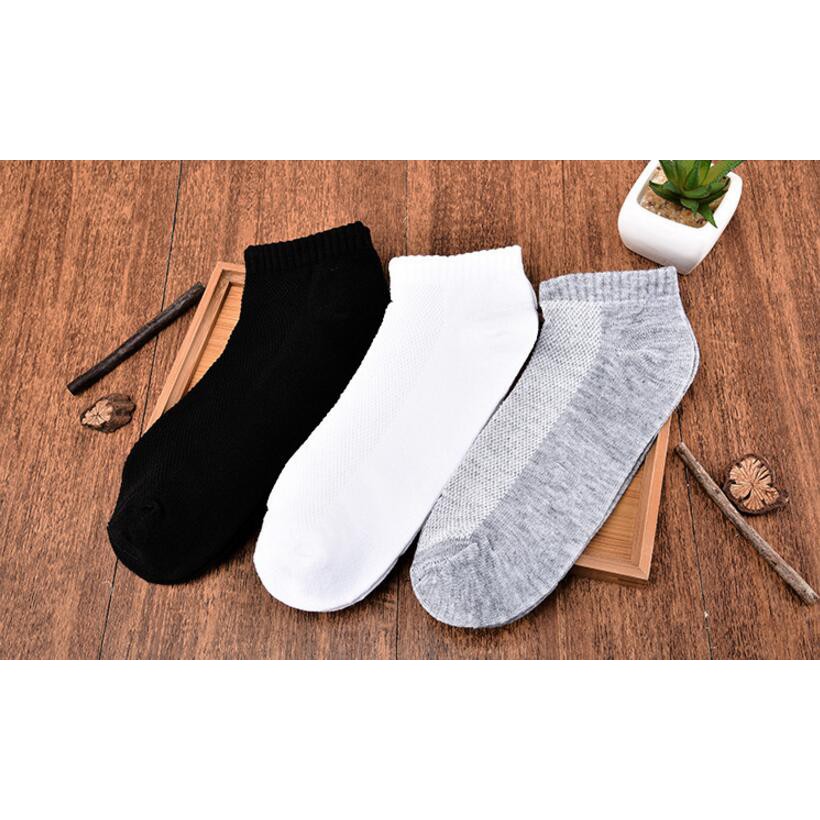 ถุงเท้าพร้อมส่ง QUILLA 100 Thick Cotton Ankle Socks for Male พร้อมส่ง