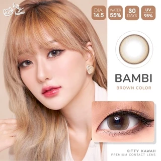 ส่งด่วนทุกวัน‼️คอนแทคเลนส์ Bambi สี Brown / Gray / Hazel - Kitty Kawaii ขนาดบิ๊กอาย