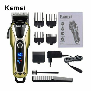 ⚡Kemei รุ่นKM-1990⚡ แบตเตอเลี่ยนตัดผมไร้สาย แบตเตอร์เลี่ยนไฟฟ้า มืออาชีพตัดผมเครื่องมือหรือใช้งานที่บ้าน