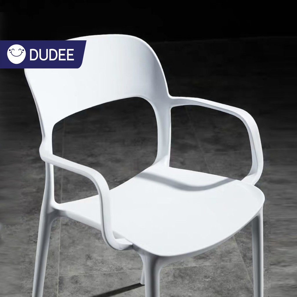 DUDEE เก้าอี้ สไตล์โมเดิร์น DD-8  เก้าอี้พลาสติก หลากสีสัน สวยงาม ทันสมัย มีให้เลือกถึง 4 สี ขาว เทา ดำ ชมพู
