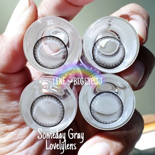 (บิ๊กอาย ตาโต) Someday Gray  แบรนด์ Lovelylens  คอนแทคเลนส์ สีเทา มาใหม่ ตาหวาน ตาวาว