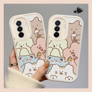 Phone Case Huawei Nova Y70 เคส Hot Selling Color Macaron Ice Cream Animals Casing Lens Protection Soft Cover for Huawei Nova Y70 เคสโทรศัพท