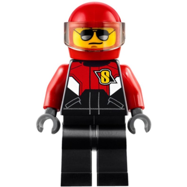 Lego Minifigure City cty0738 Pilot - Race Plane