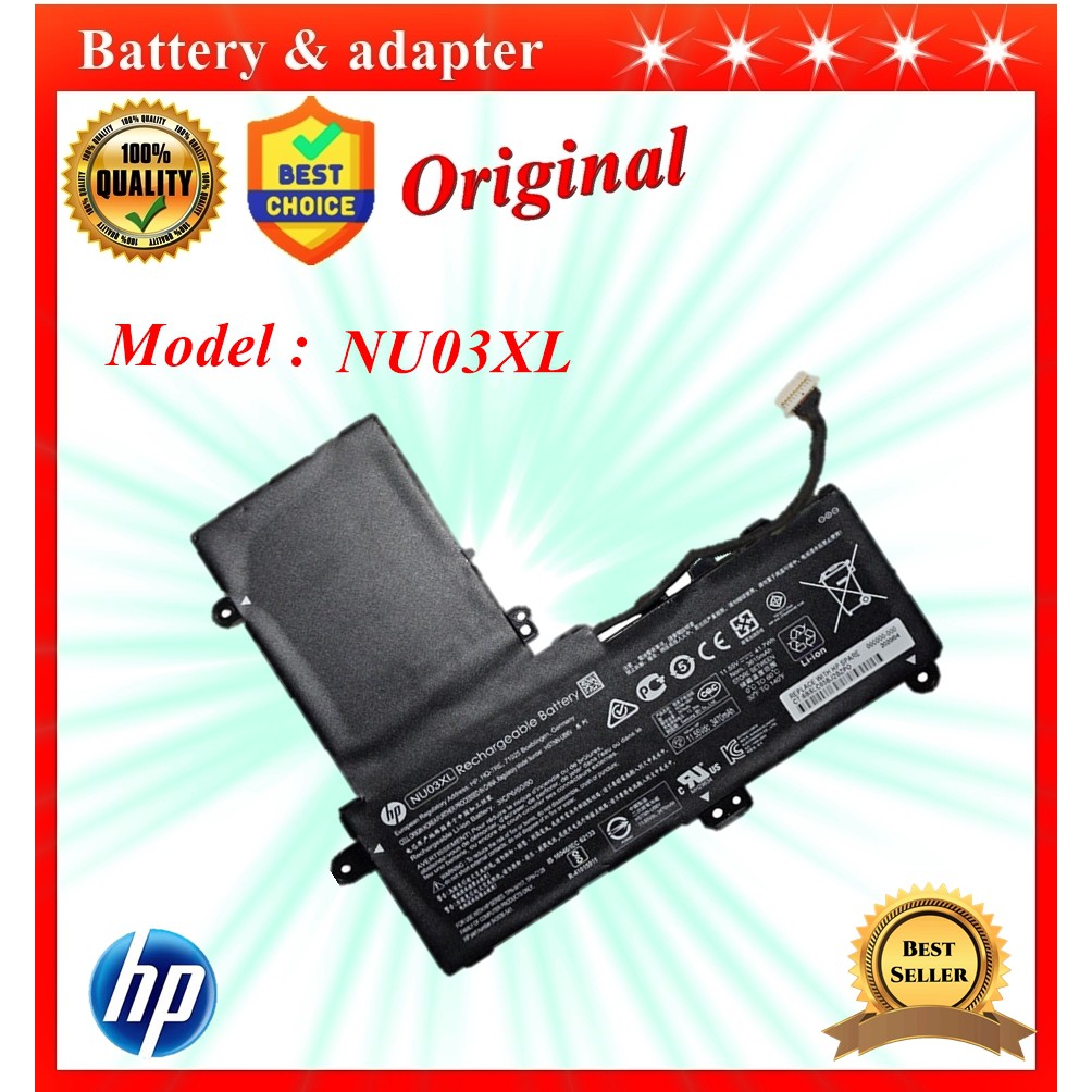 Battery Notebook HP แบตเตอรี่ของแท้  HP NU03XL  Pavilion X360 11-U 11-AB  HP  Battery  Original
