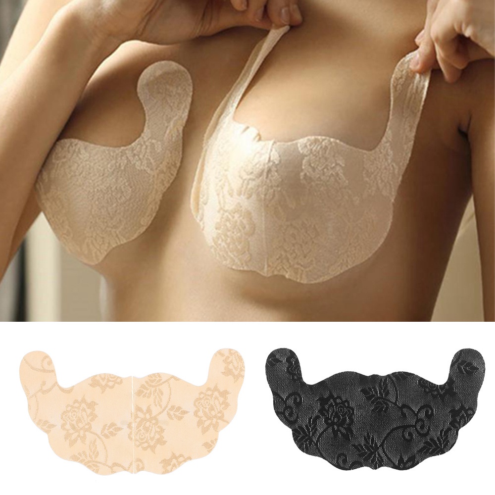 Lookmebra_SHOP (N658) สติ๊กเกอร์ติดยกกระชับ ลายลูกไม้ ผ้านิ่มยืดหยุ่นได้ดี