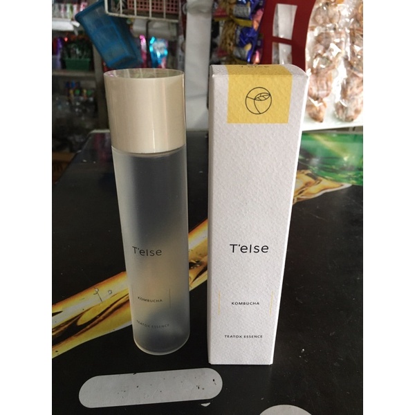 ขวดเปล่า พร้อมกล่อง T’else teatox essence และ T’else Jeju Artemisia