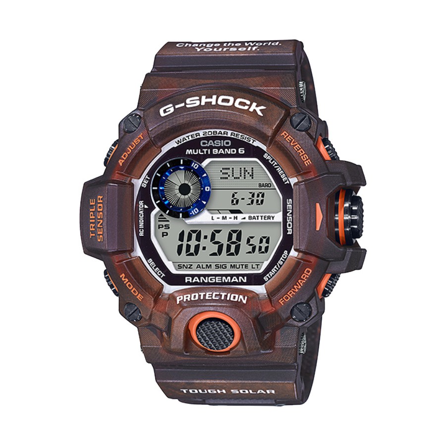 Casio G-Shock นาฬิกาข้อมือผู้ชาย  รุ่น GW-9405KJ,GW-9405KJ- LOVE THE SEA AND THE EARTH 2019 LIMITED EDITION - สีน้ำตาล