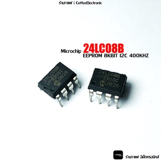 24LC08B Microchip IC EEPROM 8KBIT I2C 400KHZ 8DIP