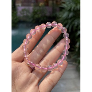 สร้อยข้อมือ Rose Quartz 8 mm คุณภาพพรีเมี่ยม สวยมาก ราคาพิเศษ