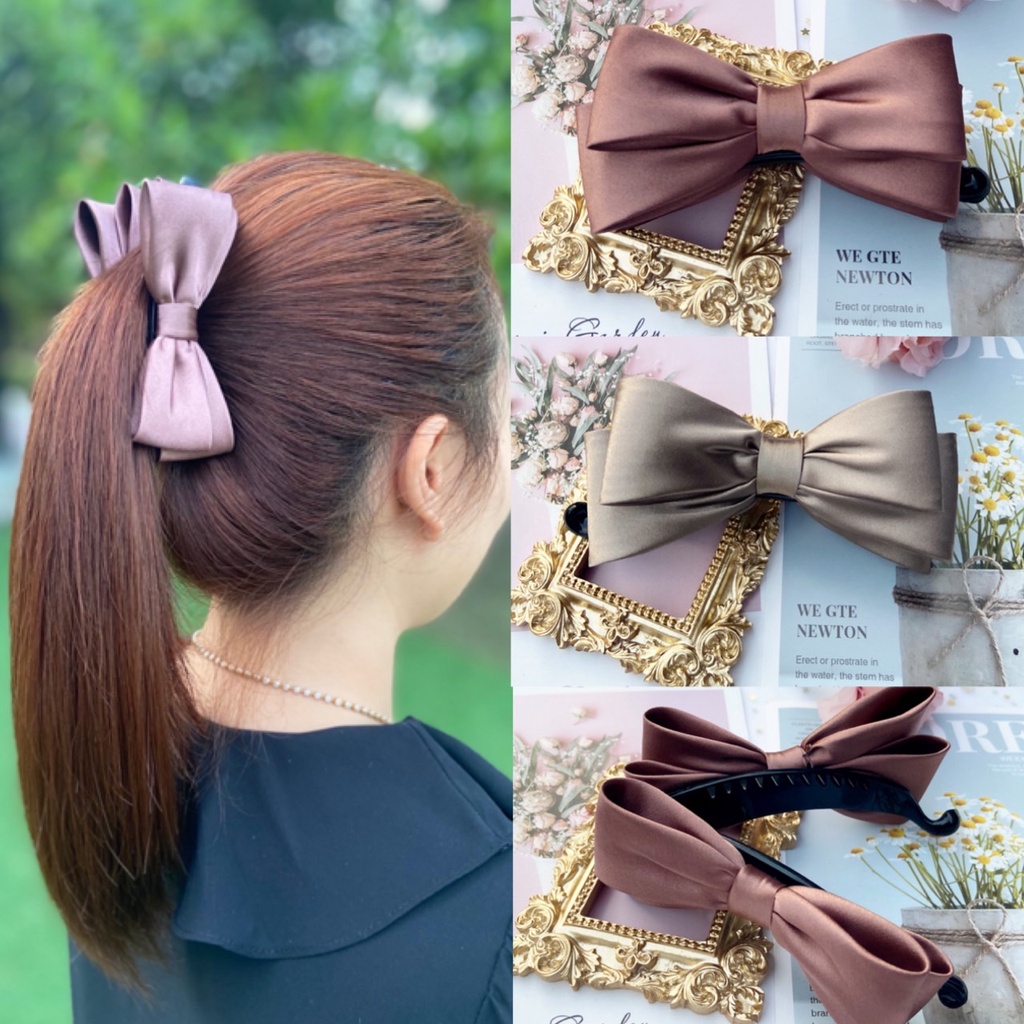 กิ๊บกล้วยหนีบผม ราคาพิเศษ ขนาด 4 นิ้ว | กิ๊บหนีบผมสไตล์เกาหลี งานแฮนด์เมด ใส่ได้ทั้งแนวตั้ง-แนวนอน เบา สบาย เรียบสุภาพ