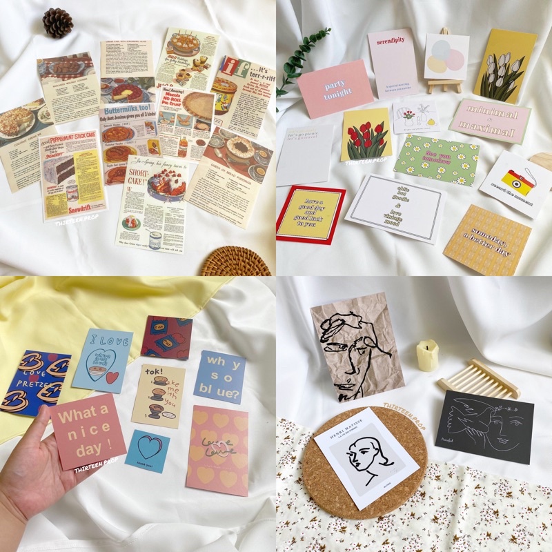{ พร้อมส่ง } โปสการ์ด 15 แบบ 🧤💖 thirteen.prop